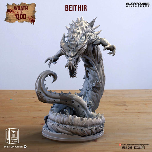 3D Printed Clay Cyanide Beithir Wrath of Gods Ragnarok D&D - 3D Printing Boss 
