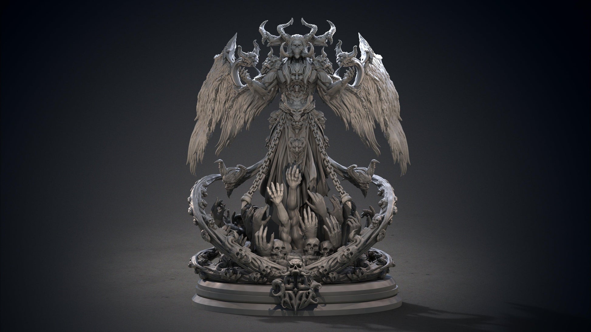 3D Printed Clay Cyanide Belial Princes of Hell Ragnarok D&D - 3D Printing Boss 