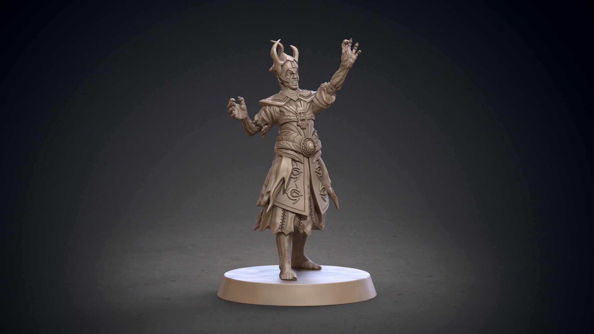 3D Printed Clay Cyanide Blackring Sorcerers Set Hyborean Age 28mm -32mm Ragnarok D&D - 3D Printing Boss 