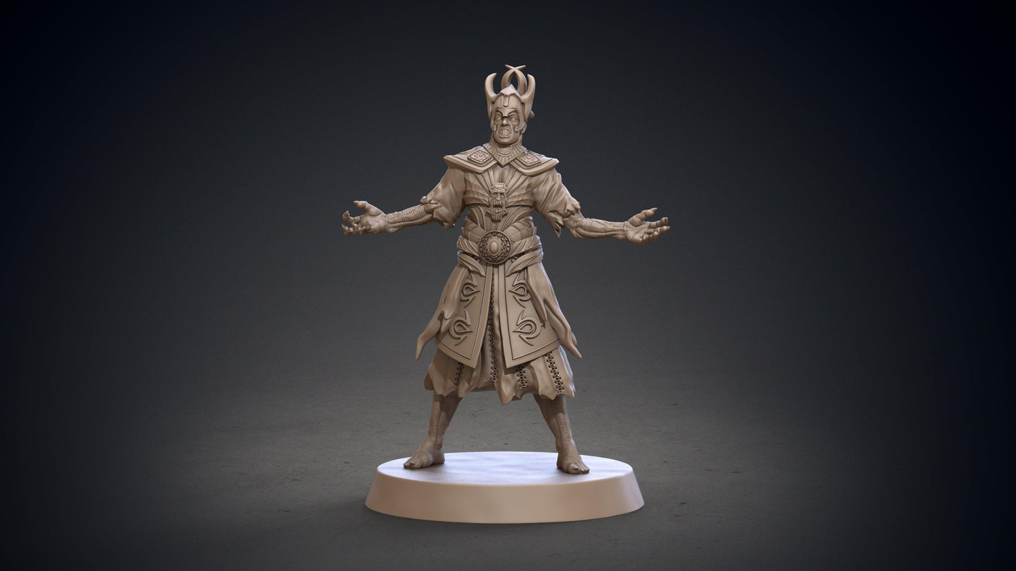 3D Printed Clay Cyanide Blackring Sorcerers Set Hyborean Age 28mm -32mm Ragnarok D&D - 3D Printing Boss 
