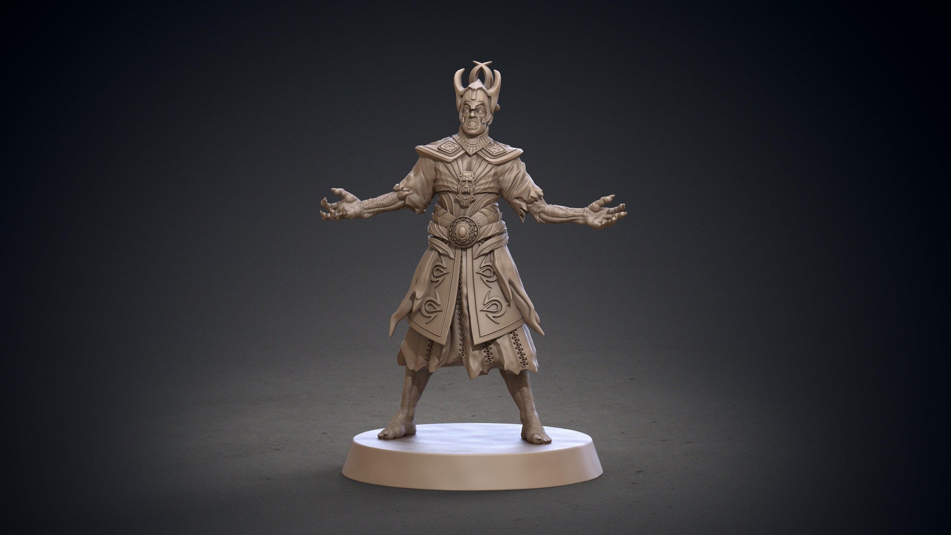 3D Printed Clay Cyanide Blackring Sorcerers Set Hyborean Age 28mm -32mm Ragnarok D&D - 3D Printing Boss 