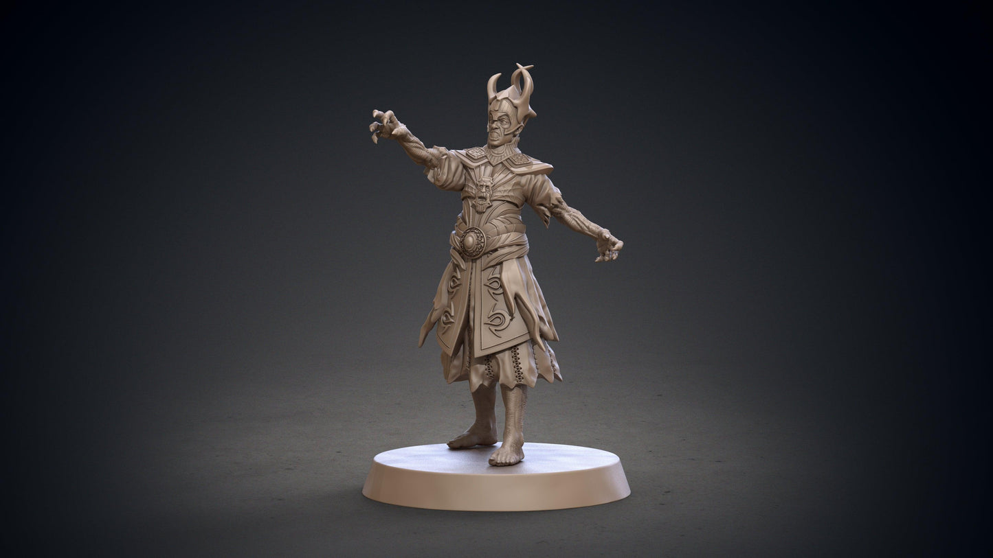 3D Printed Clay Cyanide Blackring Sorcerers Set Hyborean Age 28mm -32mm Ragnarok D&D - 3D Printing Boss 