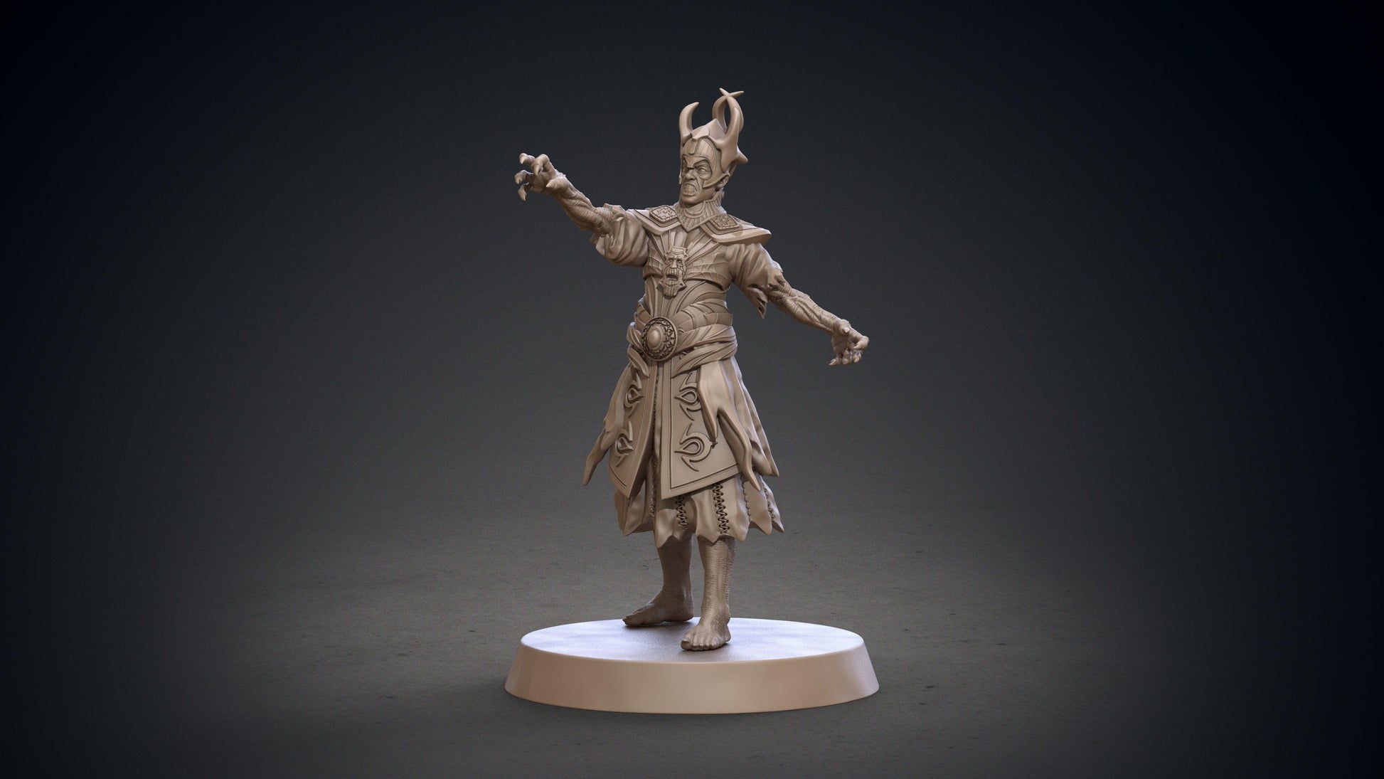 3D Printed Clay Cyanide Blackring Sorcerers Set Hyborean Age 28mm -32mm Ragnarok D&D - 3D Printing Boss 