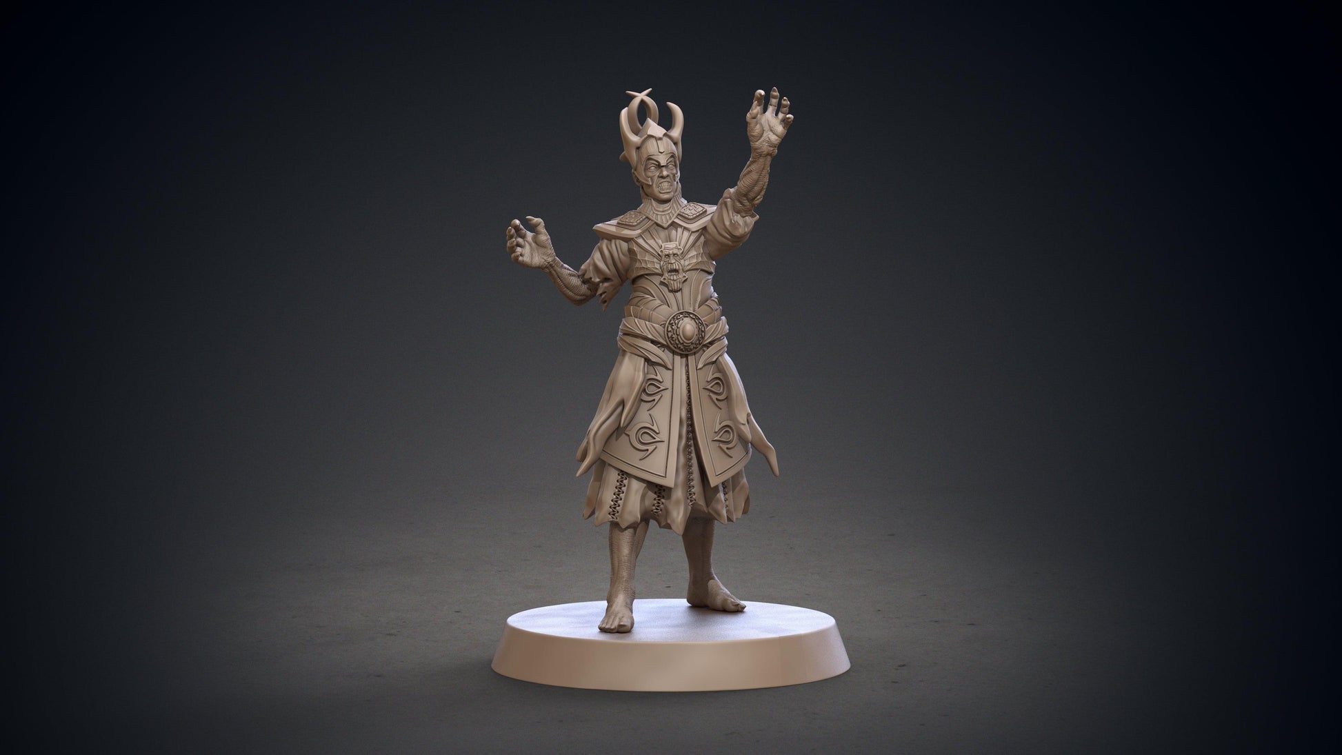 3D Printed Clay Cyanide Blackring Sorcerers Set Hyborean Age 28mm -32mm Ragnarok D&D - 3D Printing Boss 