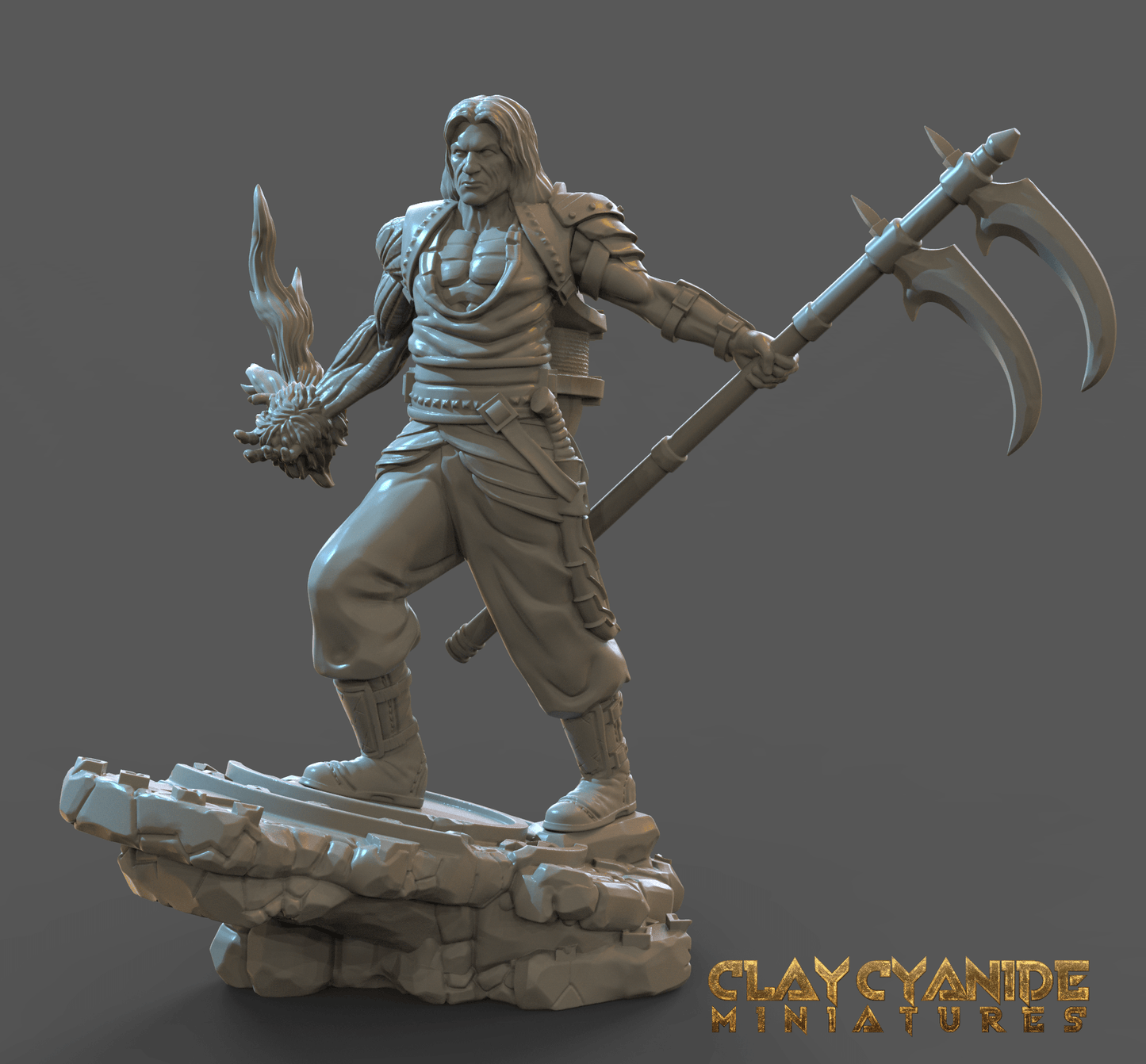 3D Printed Clay Cyanide Blood Hunter Witchhunter 28mm-32mm Ragnarok D&D - 3D Printing Boss 