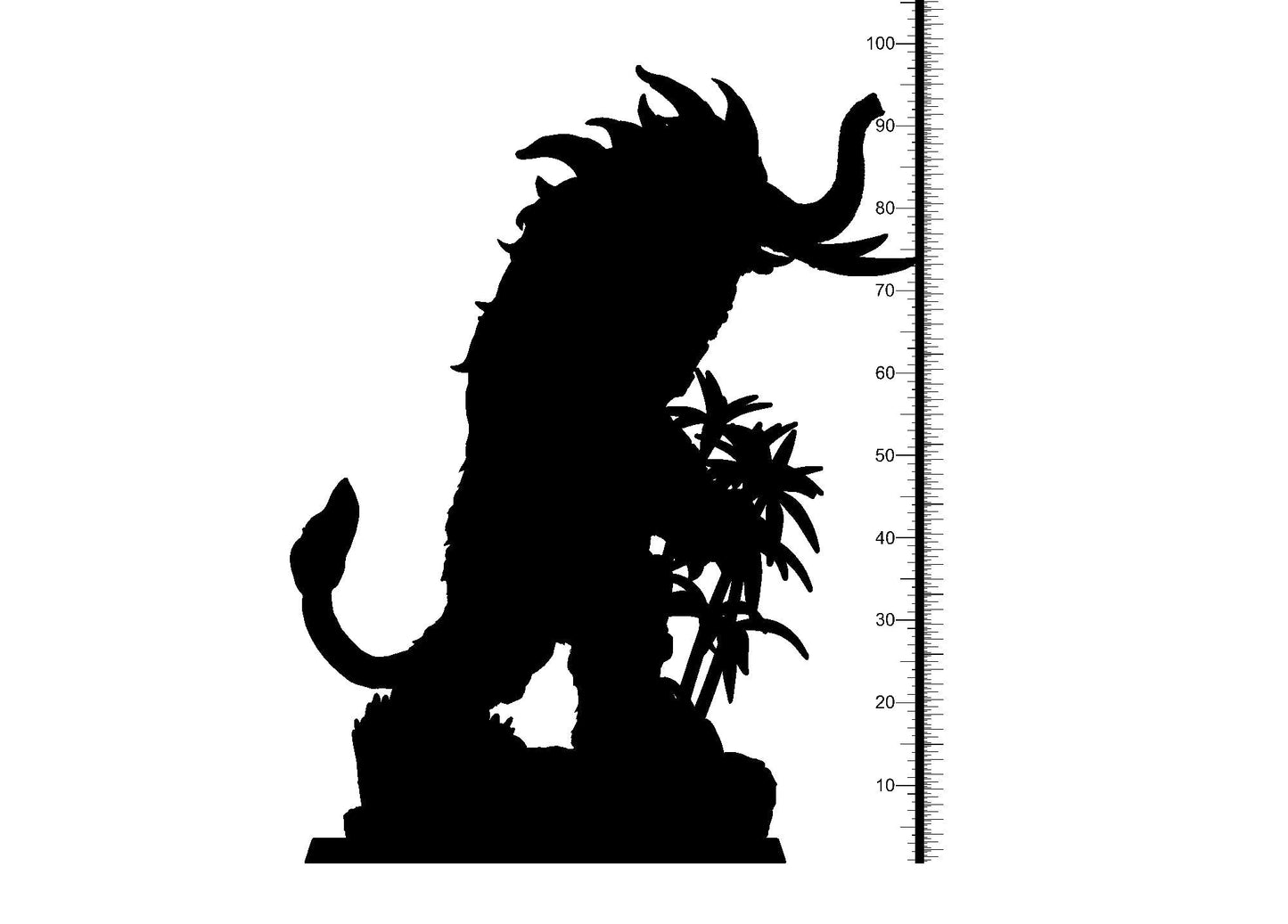 3D Printed Clay Cyanide Bulgasari Elephantman Korean Mythology Ragnarok D&D - 3D Printing Boss 