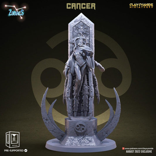 3D Printed Clay Cyanide Cancer Zodics 28mm-32mm Ragnarok D&D - 3D Printing Boss 