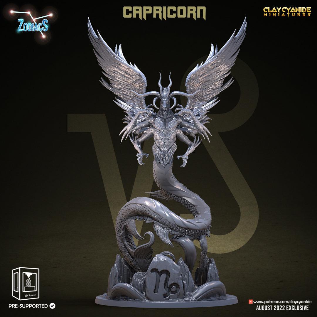 3D Printed Clay Cyanide Capricorn Zodics 28mm-32mm Ragnarok D&D - 3D Printing Boss 