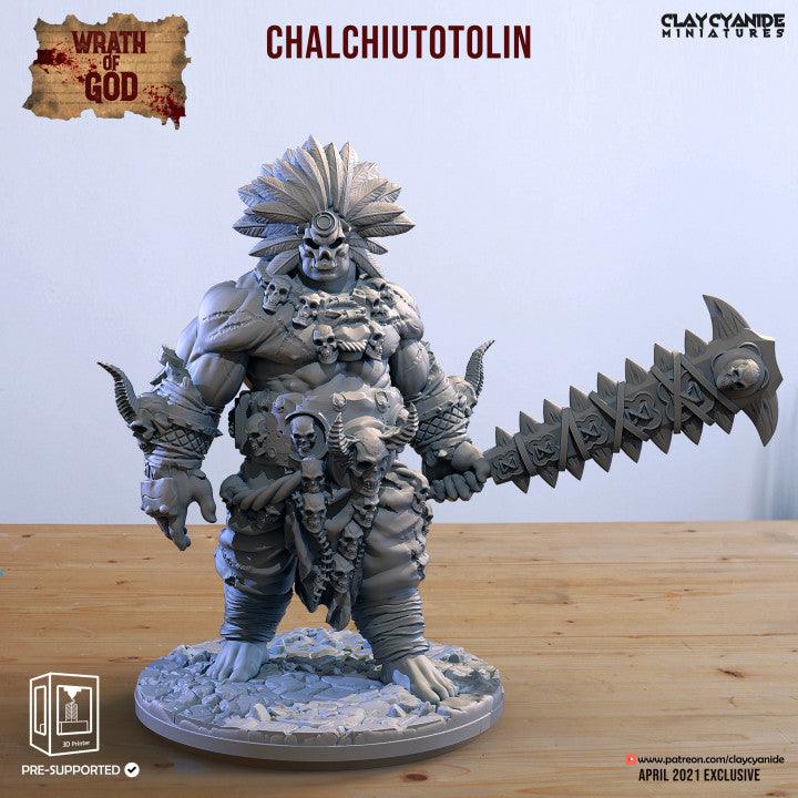 3D Printed Clay Cyanide Chalchiutotolin God of Pestilence Ragnarok D&D - 3D Printing Boss 