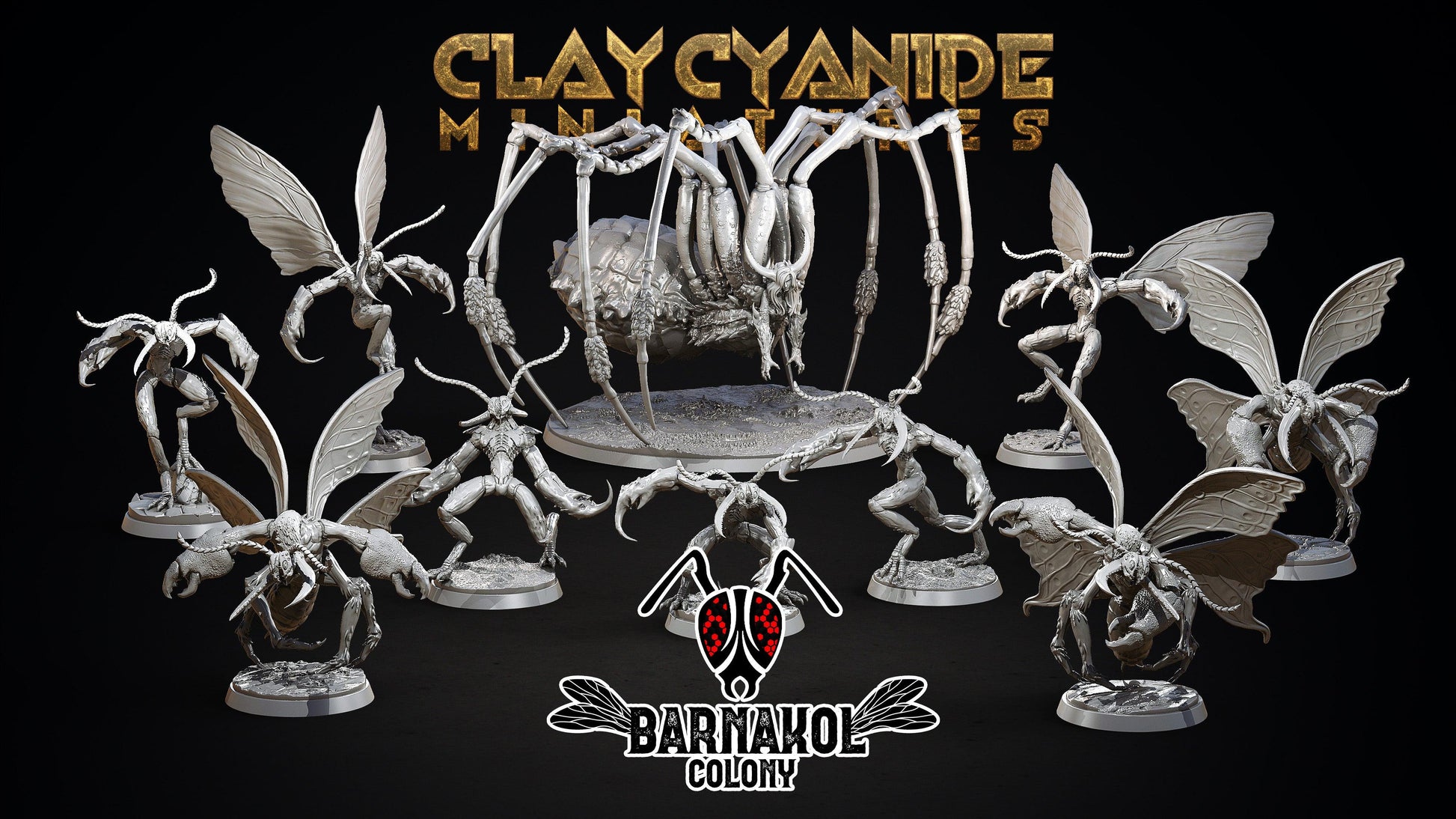 3D Printed Clay Cyanide Colony of Barnakol Tribes Factions Ragnarok D&D - 3D Printing Boss 