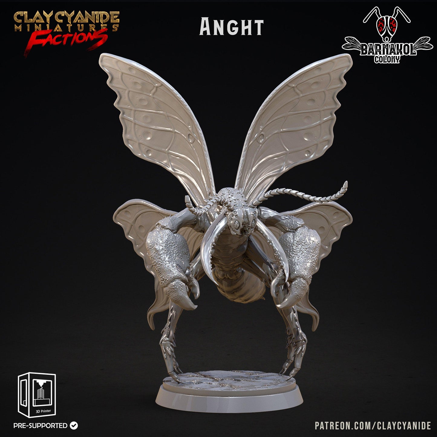 3D Printed Clay Cyanide Colony of Barnakol Tribes Factions Ragnarok D&D - 3D Printing Boss 