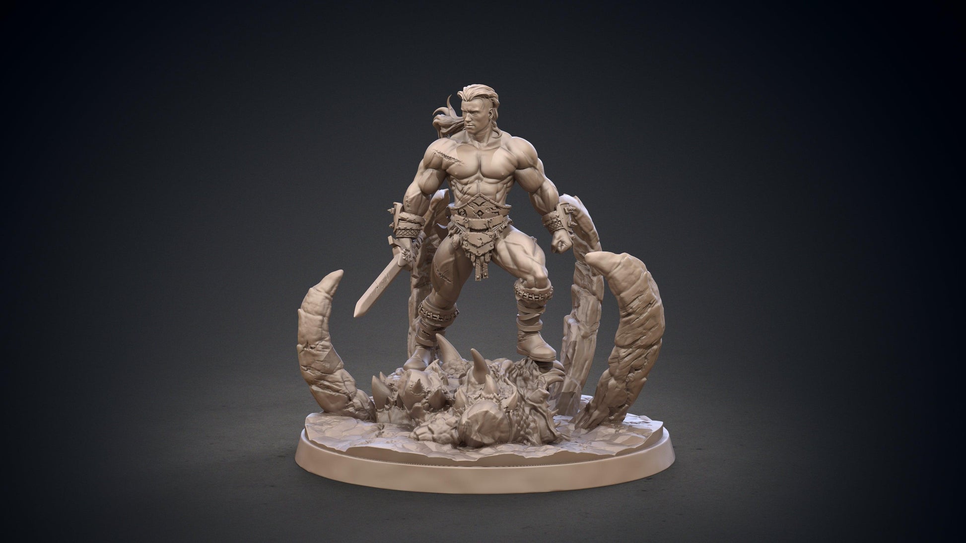 3D Printed Clay Cyanide Conan Hyborean Age Ragnarok D&D - 3D Printing Boss 