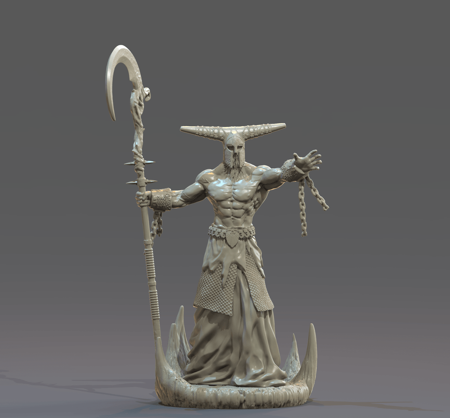 3D Printed Clay Cyanide Cronos Greek Myth Gods and Goddesses Ragnarok D&D - 3D Printing Boss 