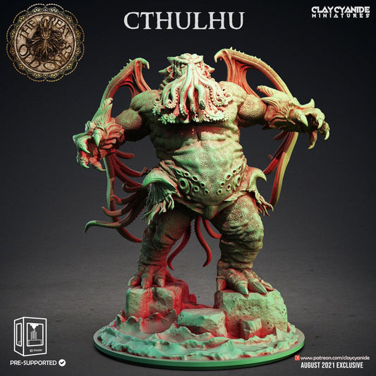 3D Printed Clay Cyanide Cthulhu Great Old Gods Ragnarok D&D - 3D Printing Boss 
