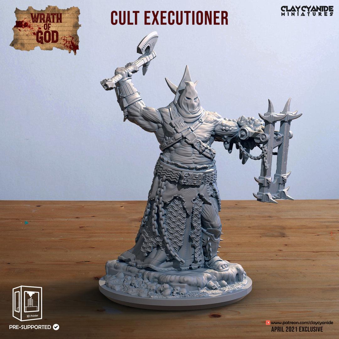 3D Printed Clay Cyanide Cult Executioner Wrath of Gods Ragnarok D&D - 3D Printing Boss 