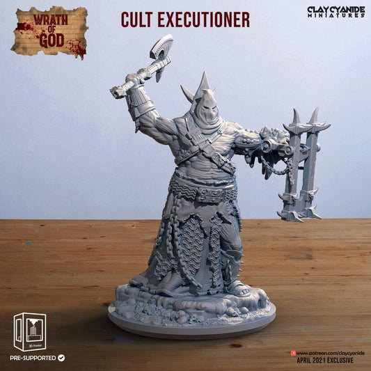 3D Printed Clay Cyanide Cult Executioner Wrath of Gods Ragnarok D&D - 3D Printing Boss 