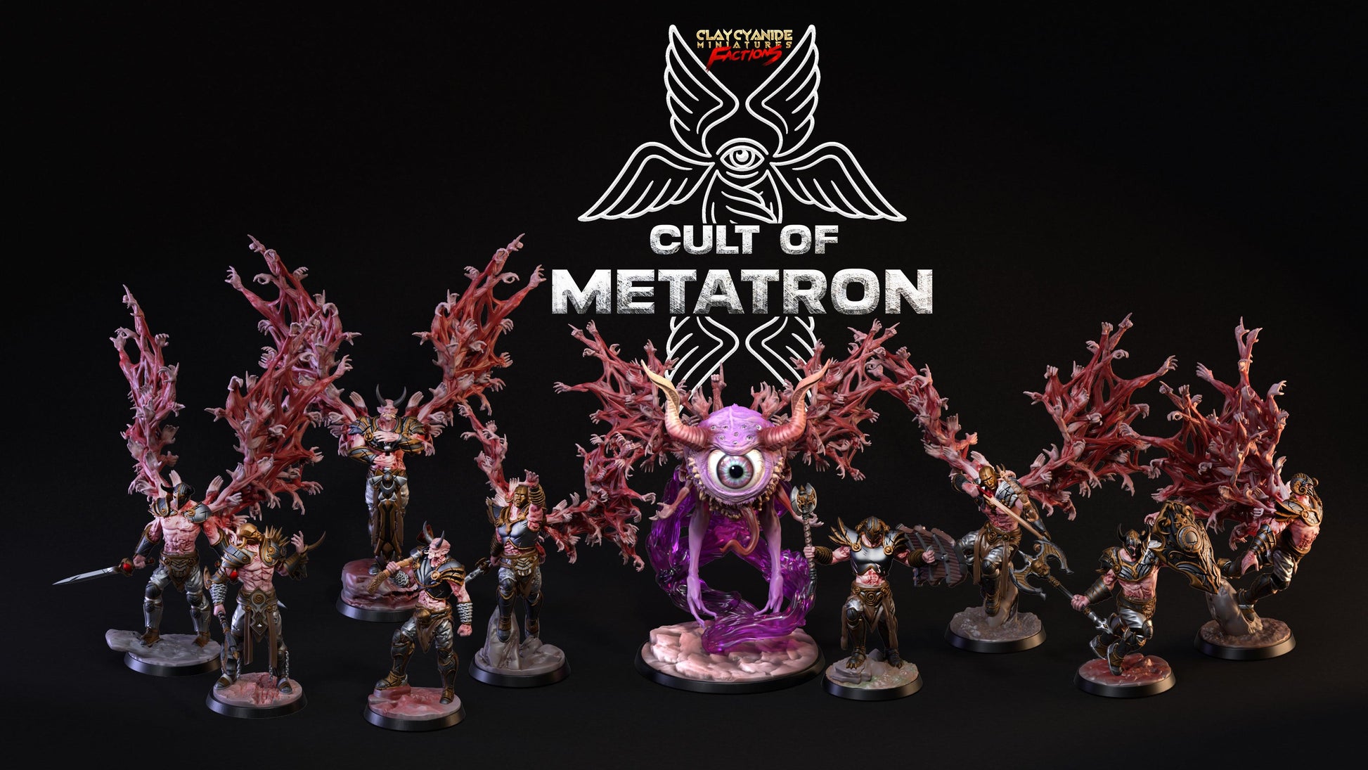 3D Printed Clay Cyanide Cult of Metatron Tribes Factions Ragnarok D&D - 3D Printing Boss 