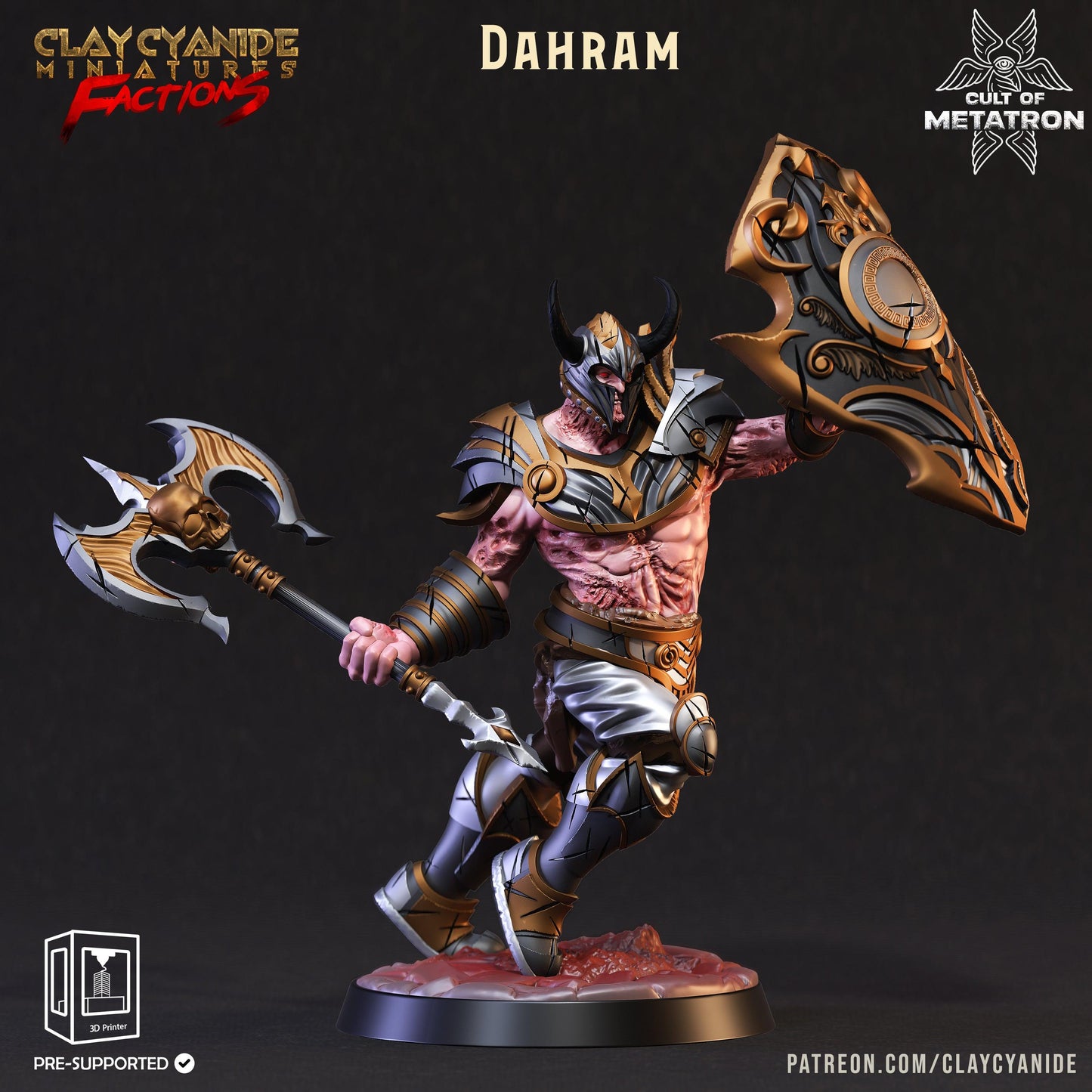 3D Printed Clay Cyanide Cult of Metatron Tribes Factions Ragnarok D&D - 3D Printing Boss 