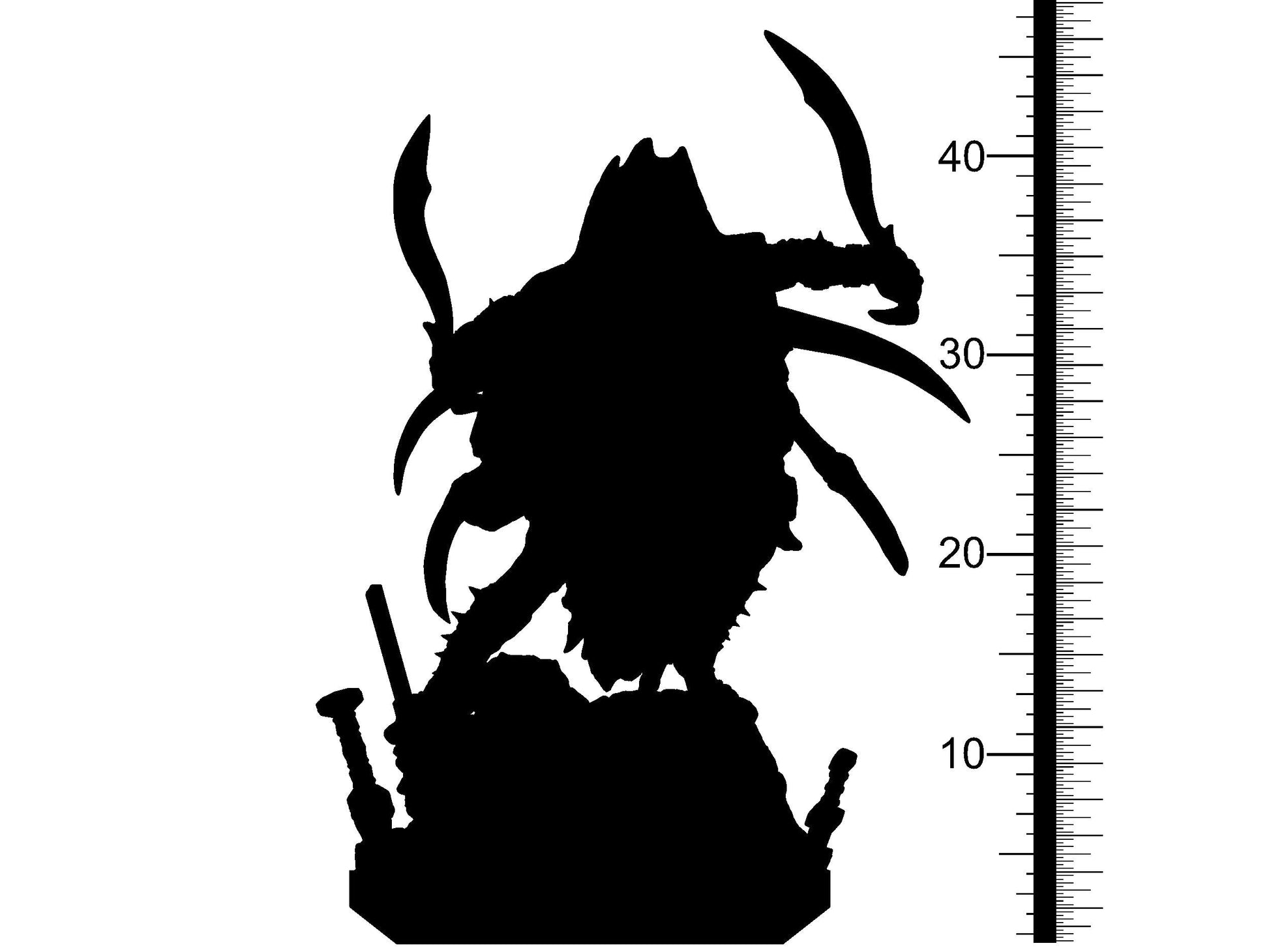 3D Printed Clay Cyanide Cursed Blade Wrath of Gods Ragnarok D&D - 3D Printing Boss 