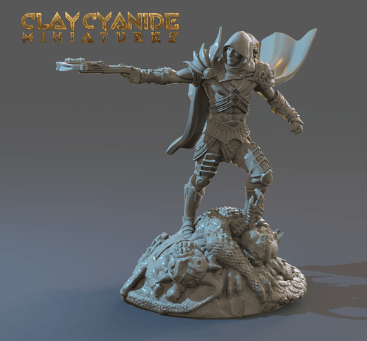 3D Printed Clay Cyanide Demon Hunter Slayer 28mm-32mm Ragnarok D&D - 3D Printing Boss 