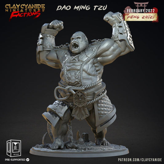 3D Printed Clay Cyanide Feng Zhizi Gorilla Men Tribes Factions Ragnarok D&D - 3D Printing Boss 