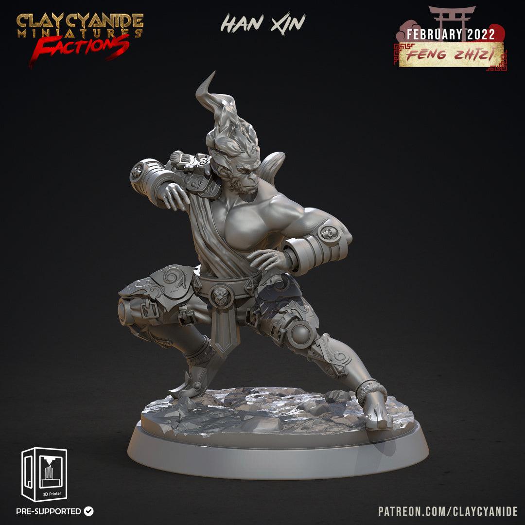 3D Printed Clay Cyanide Feng Zhizi Gorilla Men Tribes Factions Ragnarok D&D - 3D Printing Boss 