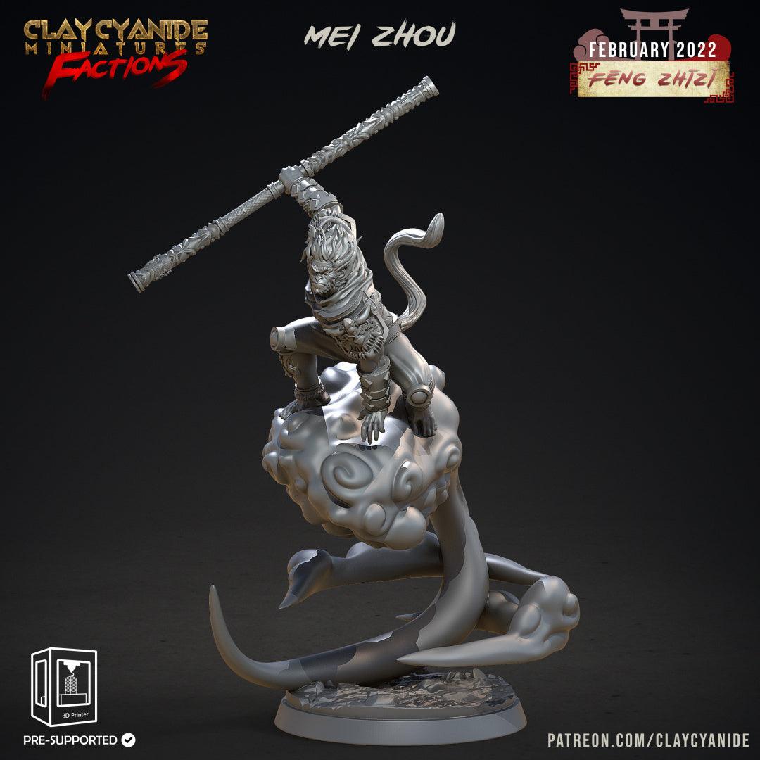 3D Printed Clay Cyanide Feng Zhizi Gorilla Men Tribes Factions Ragnarok D&D - 3D Printing Boss 
