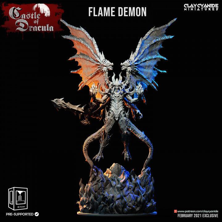 3D Printed Clay Cyanide Flame Demon Ragnarok D&D - 3D Printing Boss 
