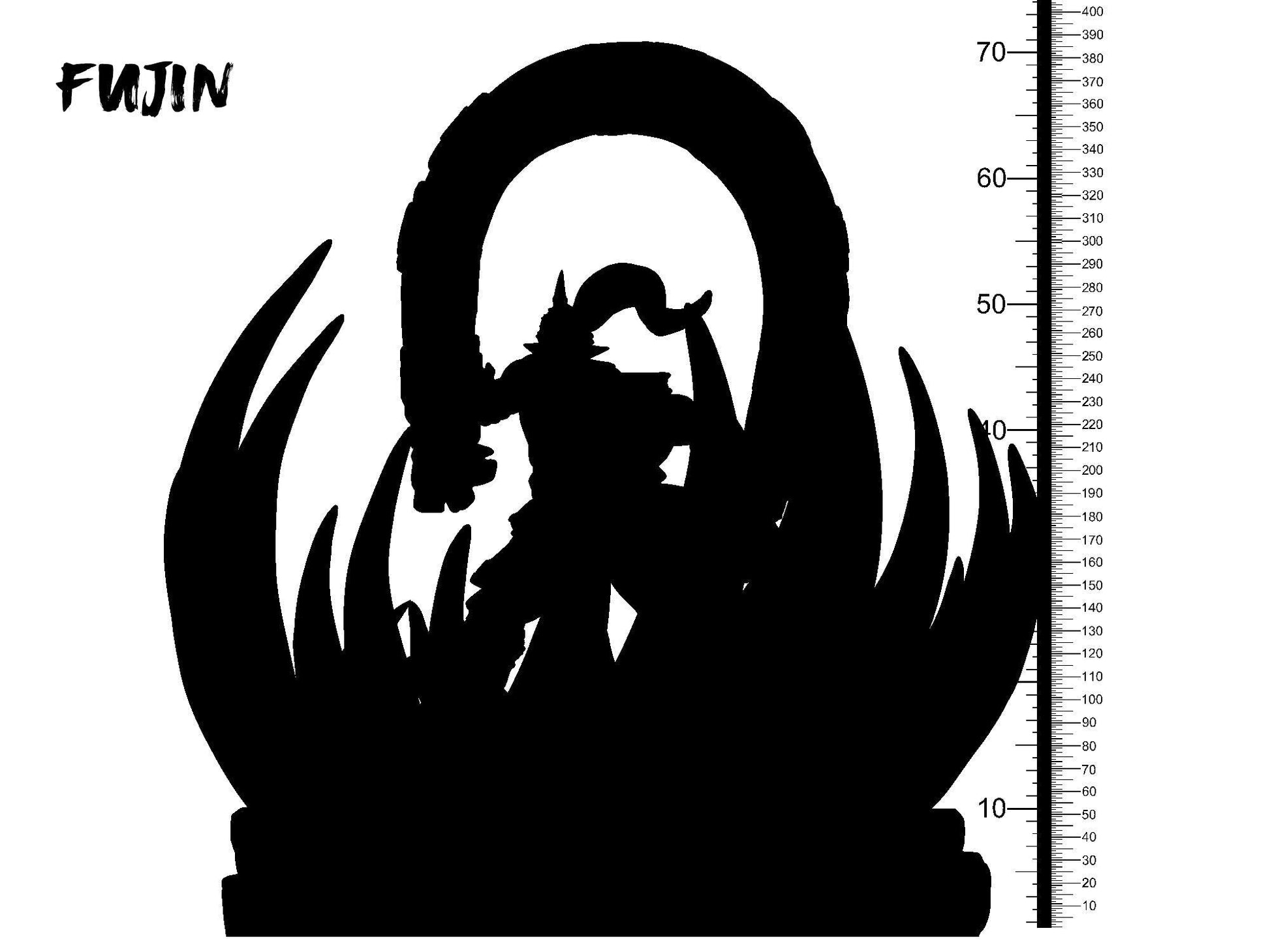 3D Printed Clay Cyanide Fujin God of Wind Japanese Deities Ragnarok D&D - 3D Printing Boss 