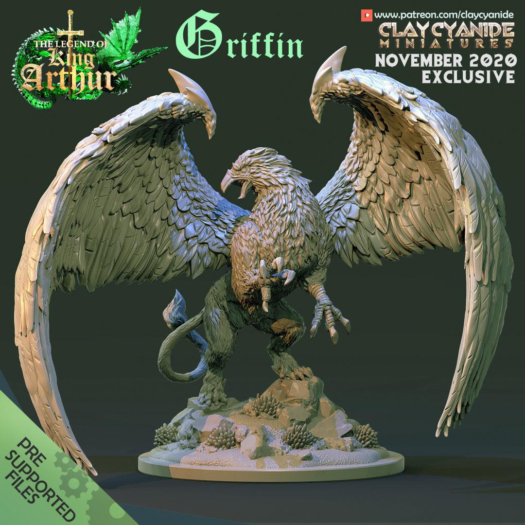 3D Printed Clay Cyanide Griffin The Legend of King Arthur Ragnarok D&D - 3D Printing Boss 