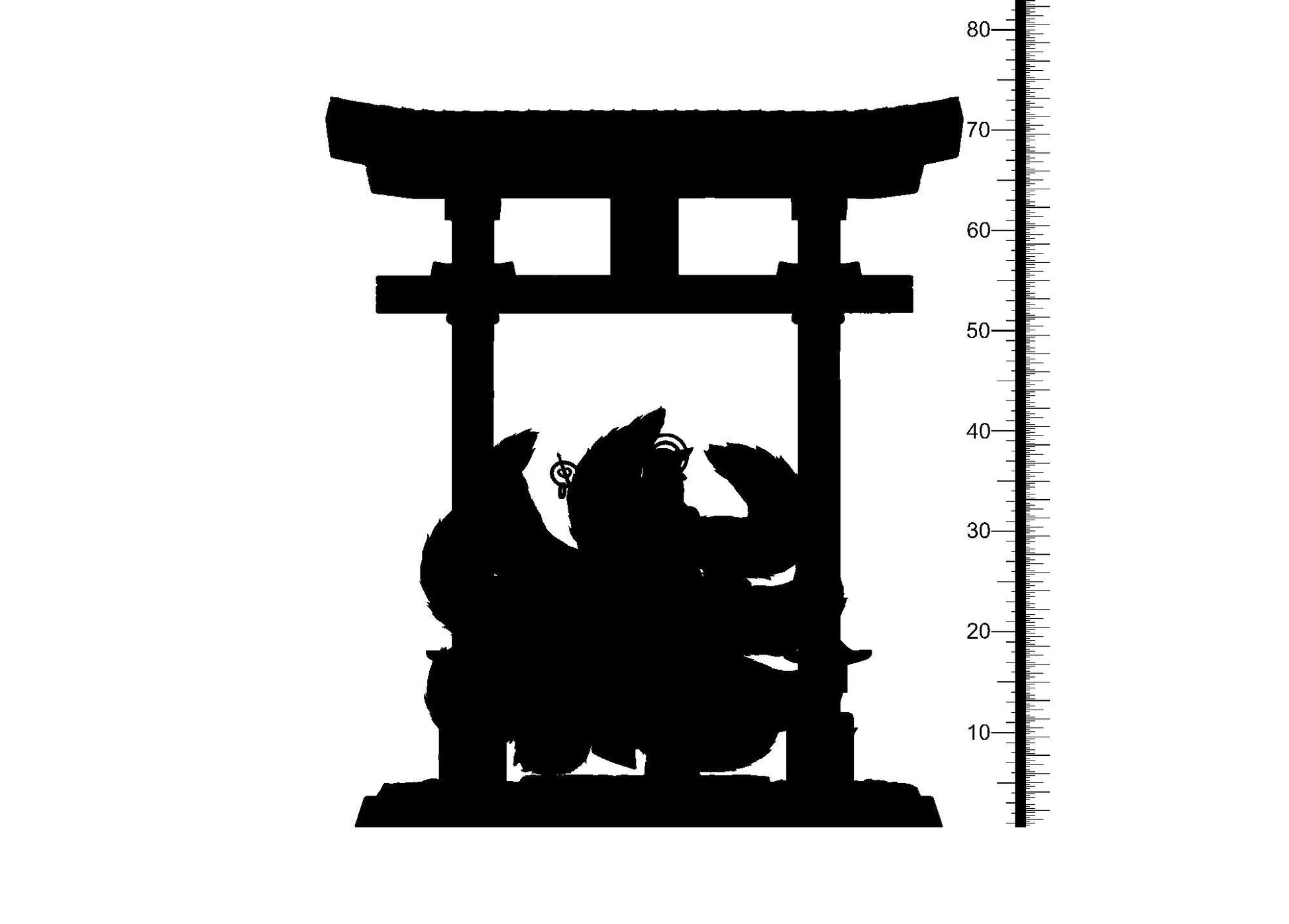 3D Printed Clay Cyanide Gumiho Nine Tails Korean Mythology Ragnarok D&D - 3D Printing Boss 