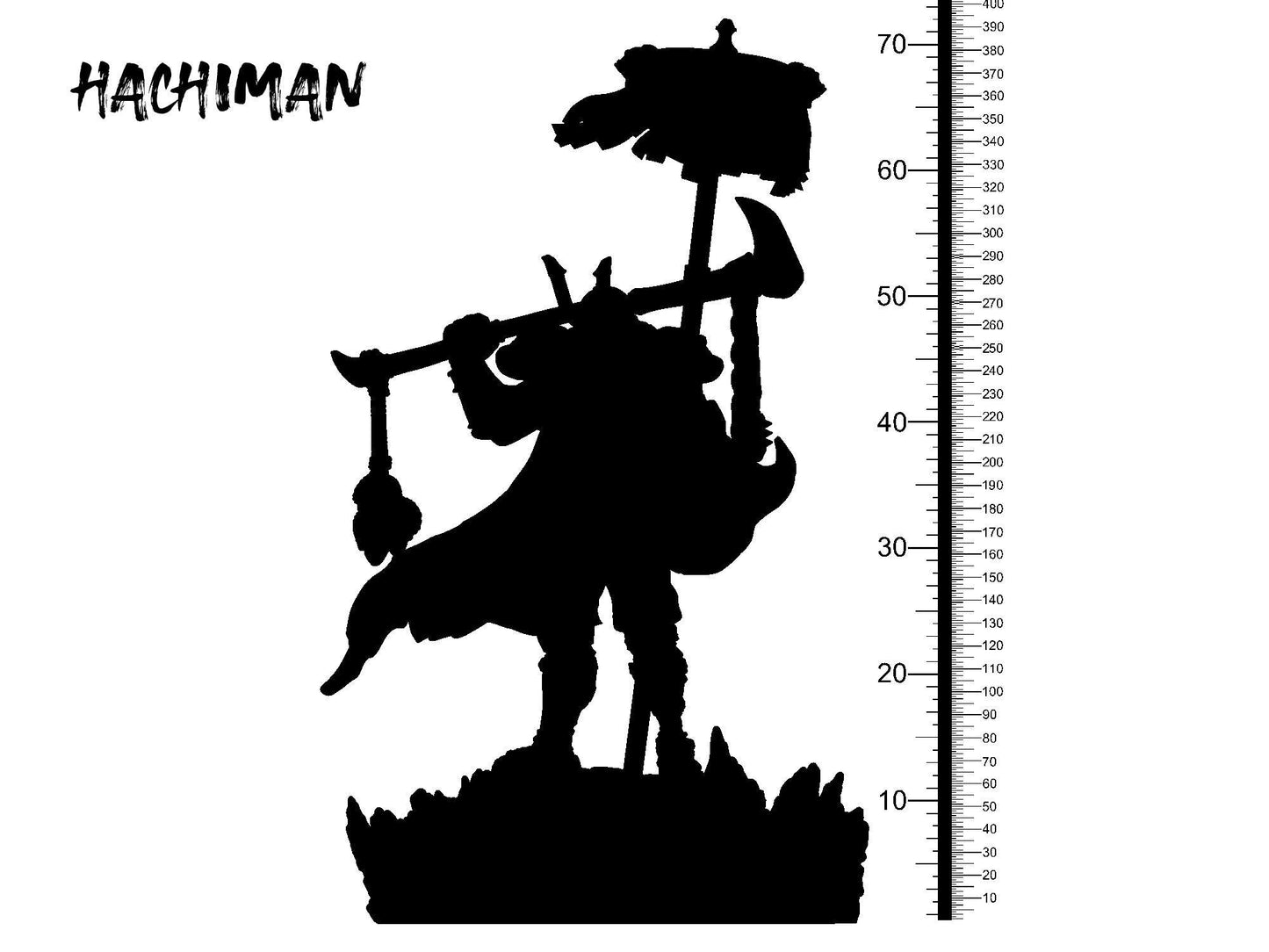 3D Printed Clay Cyanide Hachiman Japanese Deities Ragnarok D&D - 3D Printing Boss 