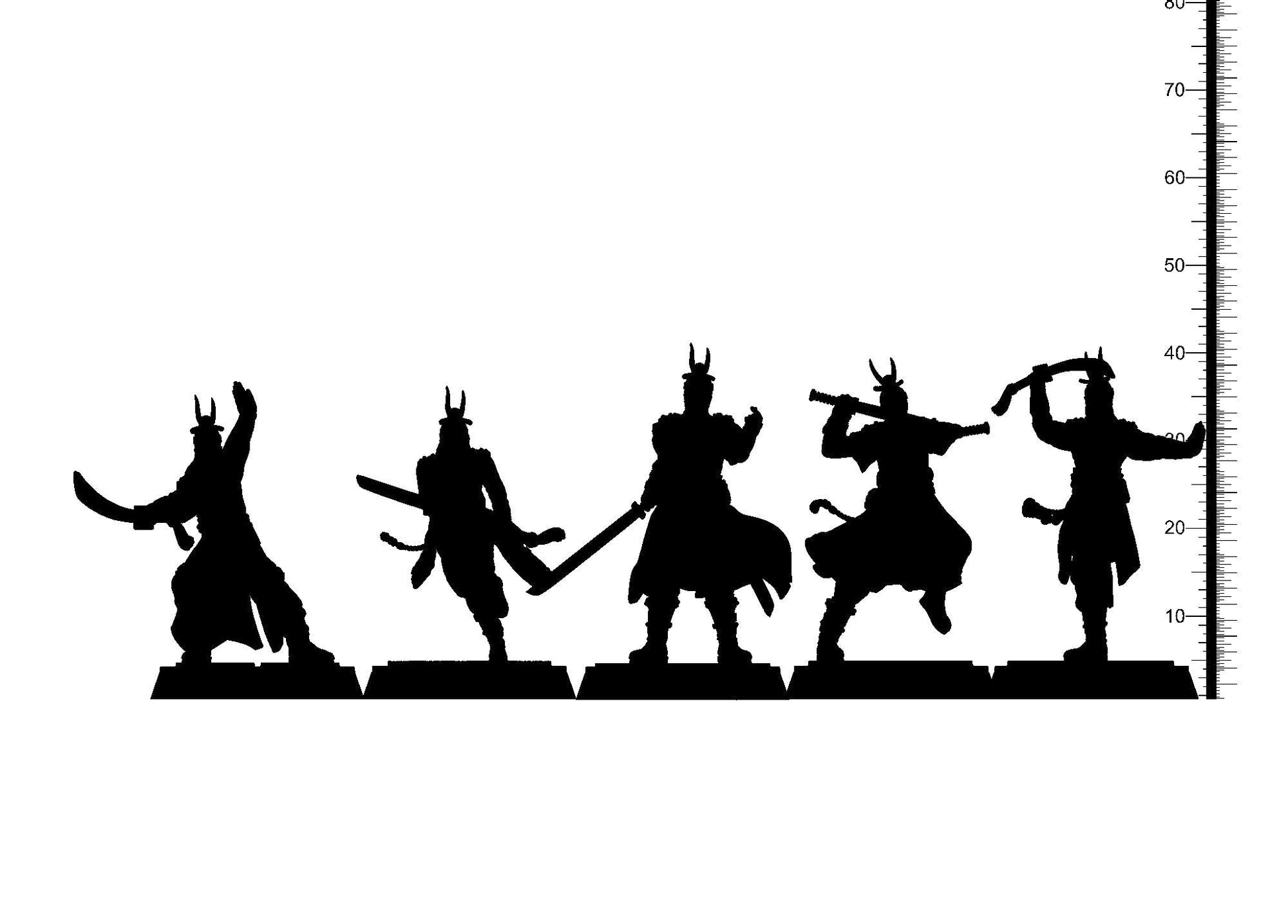 3D Printed Clay Cyanide Hwarang Wall Warriors Korean Mythology Ragnarok D&D - 3D Printing Boss 