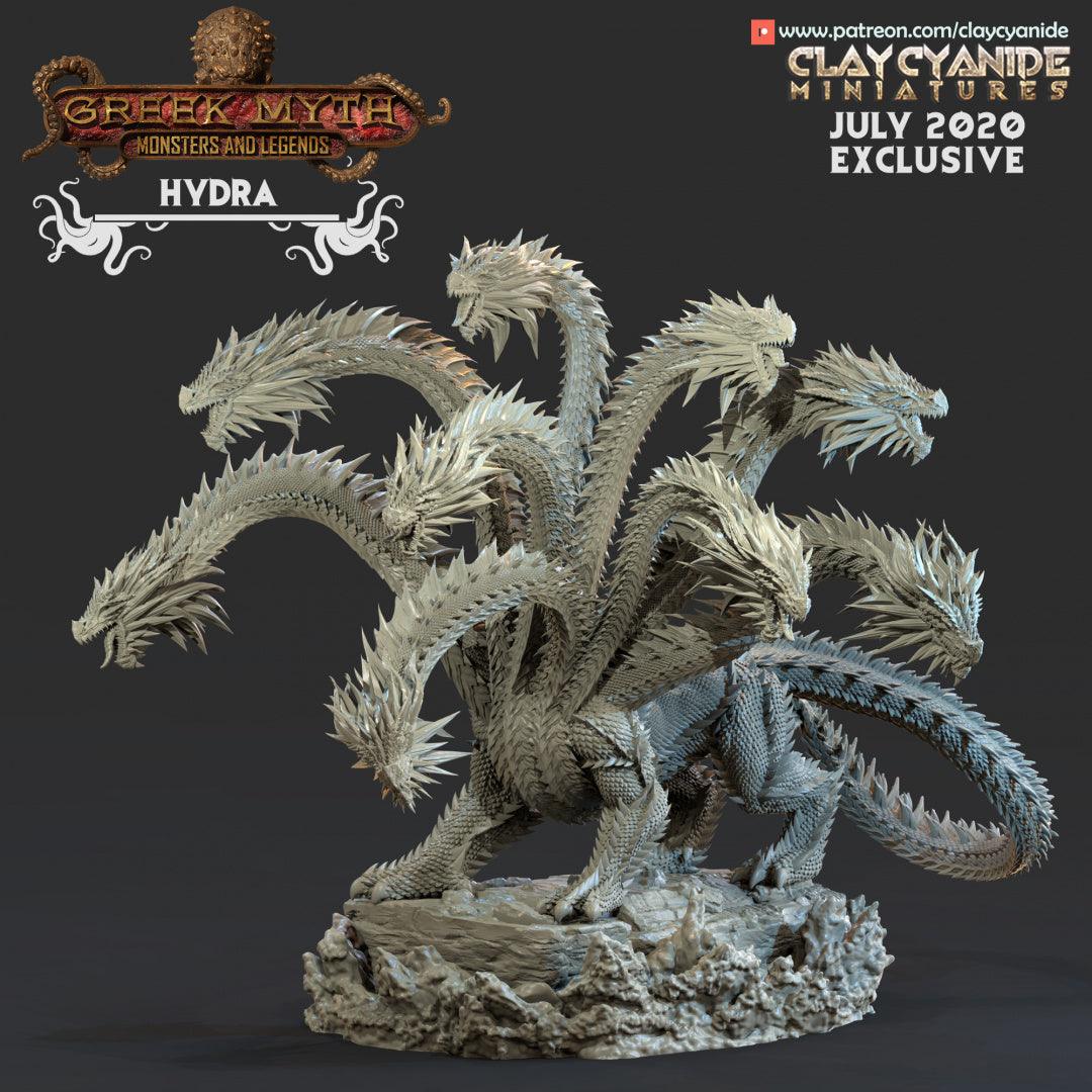 3D Printed Clay Cyanide Hydra Ragnarok D&D - 3D Printing Boss 
