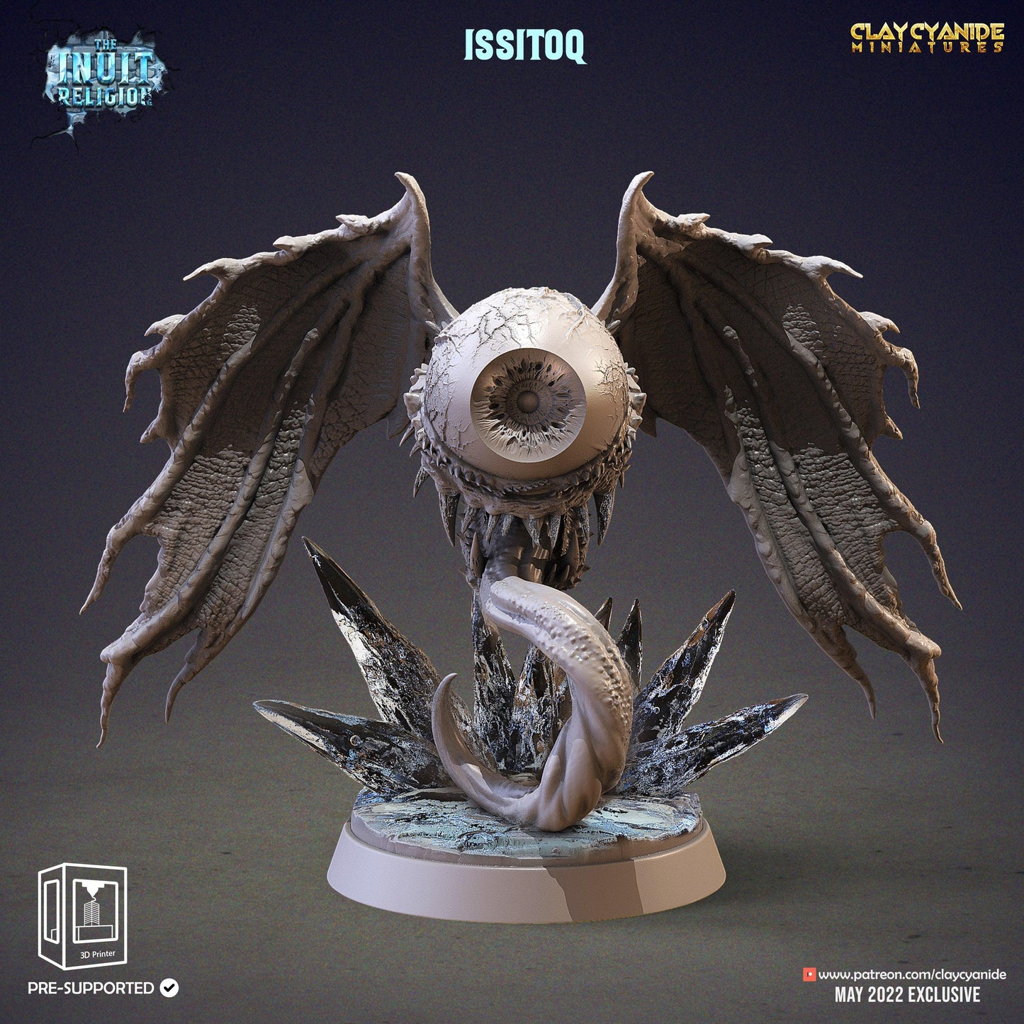 3D Printed Clay Cyanide Issitoq Inuit Religion Ragnarok D&D - 3D Printing Boss 