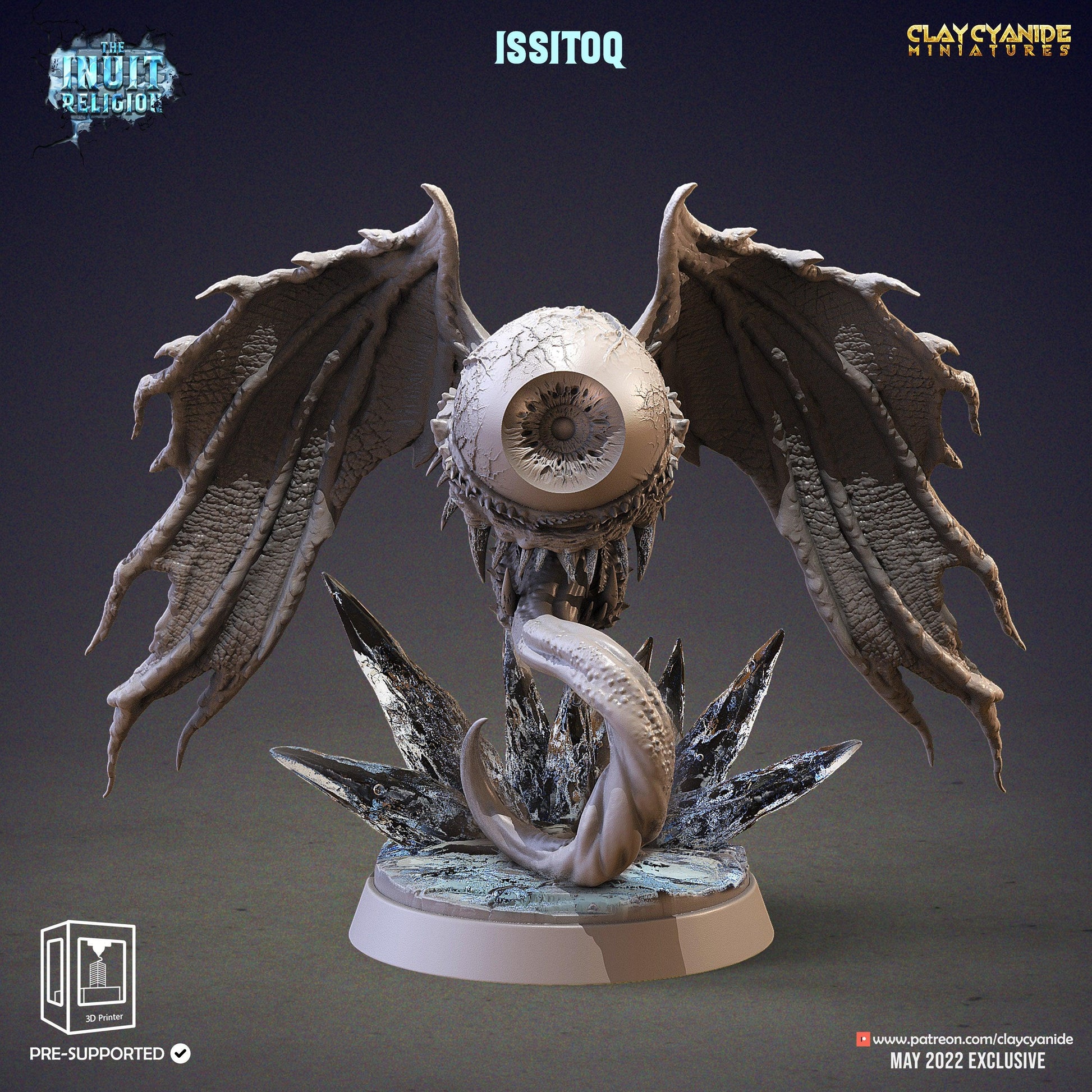 3D Printed Clay Cyanide Issitoq Inuit Religion Ragnarok D&D - 3D Printing Boss 