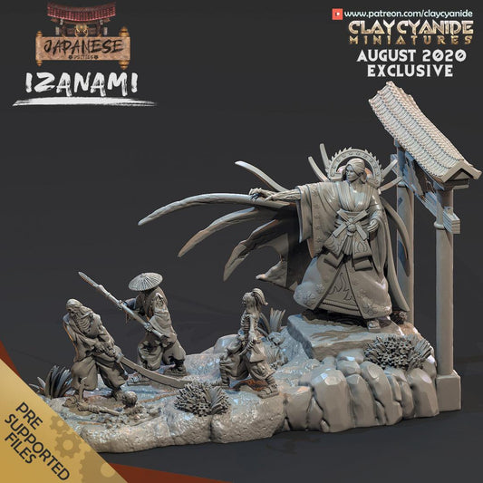 3D Printed Clay Cyanide Izanami Japanese Deities Ragnarok D&D - 3D Printing Boss 