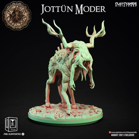 3D Printed Clay Cyanide Jottun Moder Great Old Gods Ragnarok D&D - 3D Printing Boss 