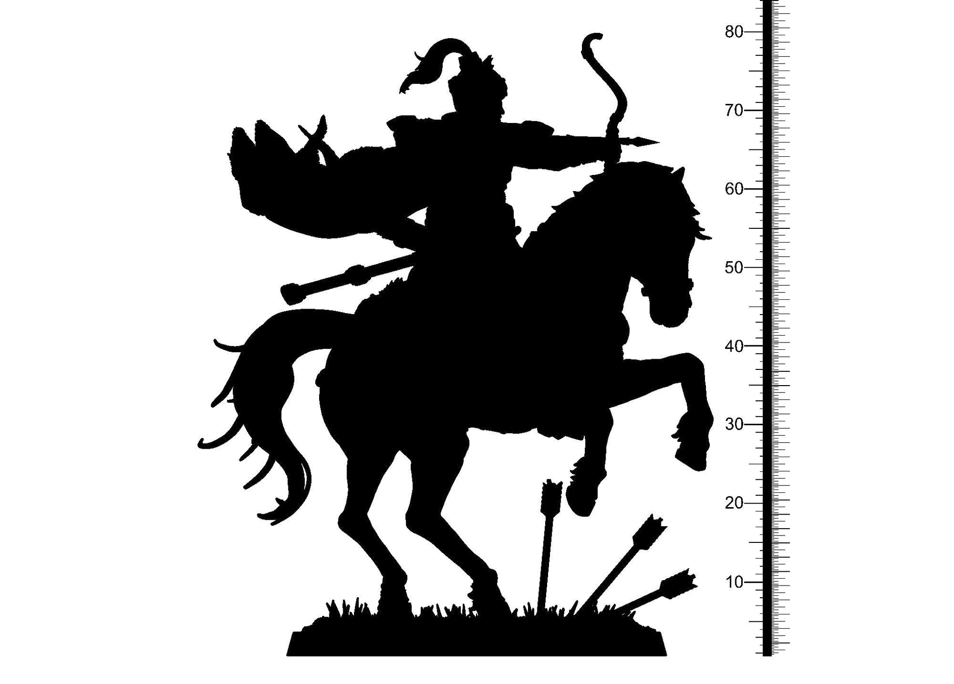 3D Printed Clay Cyanide Jumong Horse Rider Korean Mythology Ragnarok D&D - 3D Printing Boss 