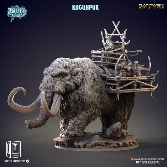 3D Printed Clay Cyanide Koguhpuk Inuit Religion Ragnarok D&D - 3D Printing Boss 