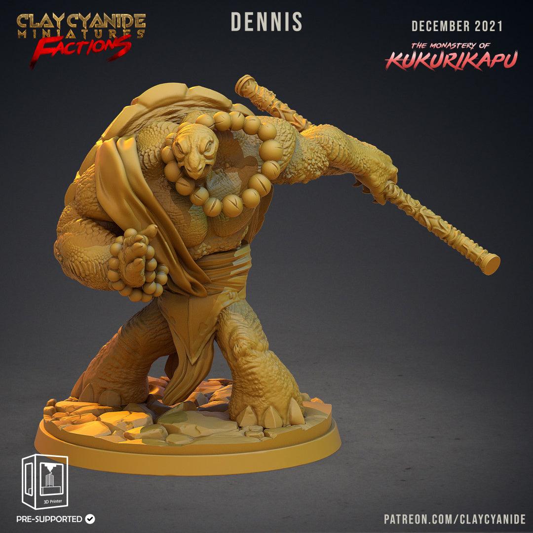 3D Printed Clay Cyanide Kukurikapu Monastery of Turtle-folk Factions Ragnarok D&D - 3D Printing Boss 