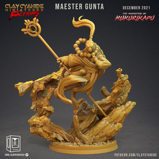 3D Printed Clay Cyanide Kukurikapu Monastery of Turtle-folk Factions Ragnarok D&D - 3D Printing Boss 