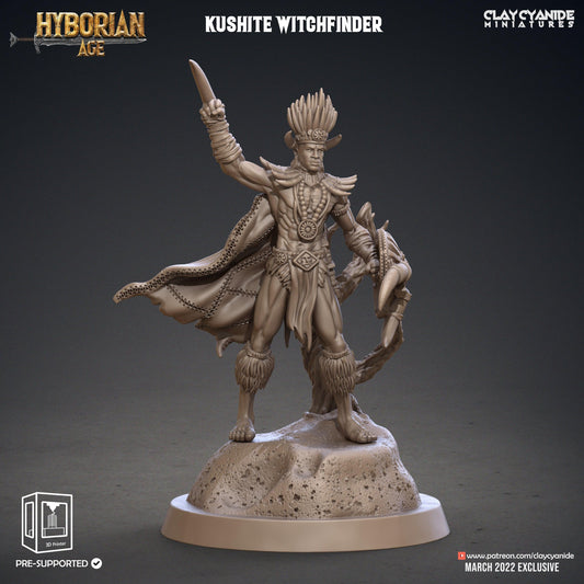 3D Printed Clay Cyanide Kushite Witch Finders Set Hyborian Age 28mm-32mm Ragnarok D&D - 3D Printing Boss 