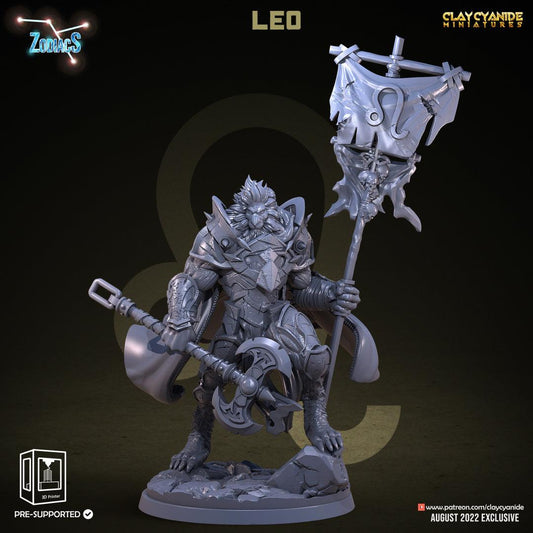 3D Printed Clay Cyanide Leo Zodics 28mm-32mm Ragnarok D&D - 3D Printing Boss 
