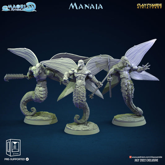 3D Printed Clay Cyanide Manaia Set Maori Mythos 28mm-32mm Ragnarok D&D - 3D Printing Boss 