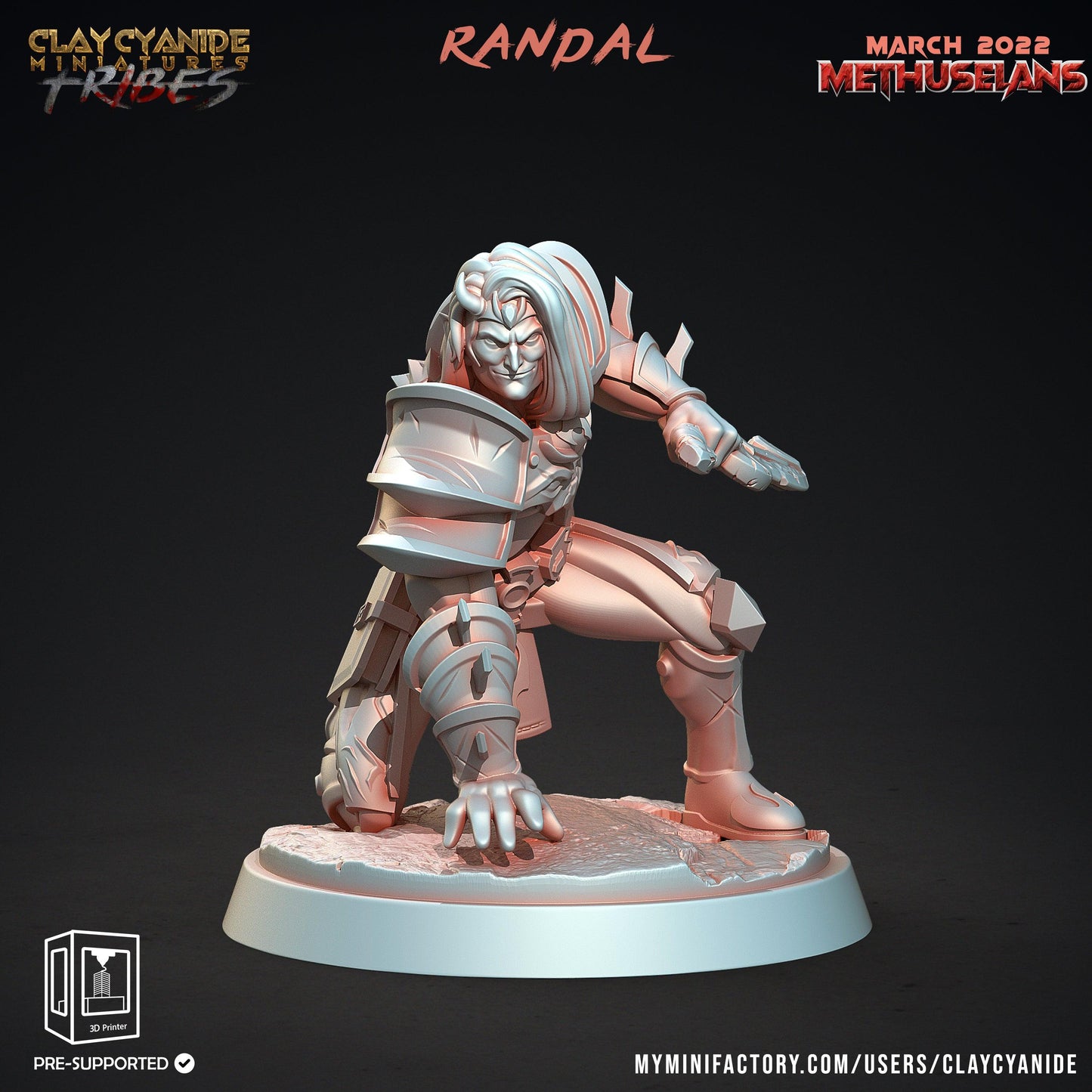 3D Printed Clay Cyanide Methuselans Vampires Tribes Factions Ragnarok D&D - 3D Printing Boss 