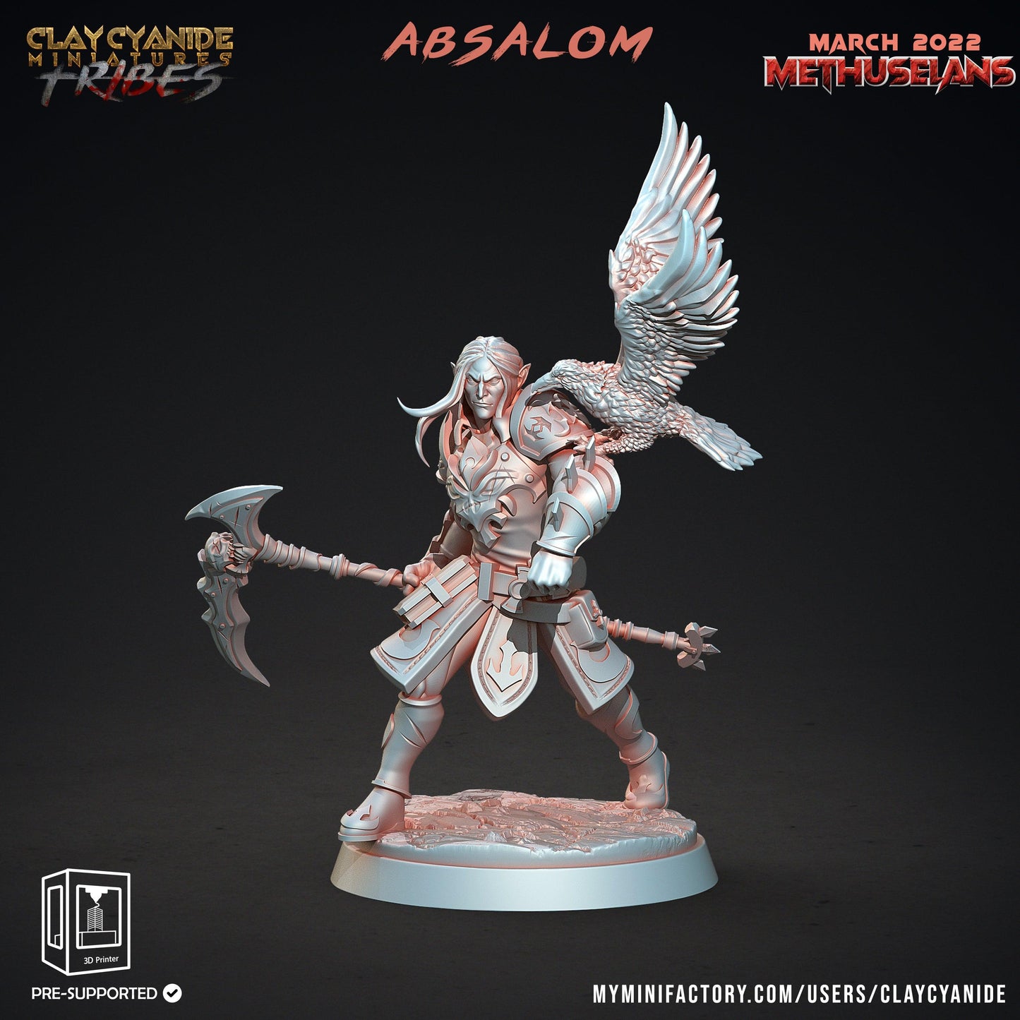3D Printed Clay Cyanide Methuselans Vampires Tribes Factions Ragnarok D&D - 3D Printing Boss 