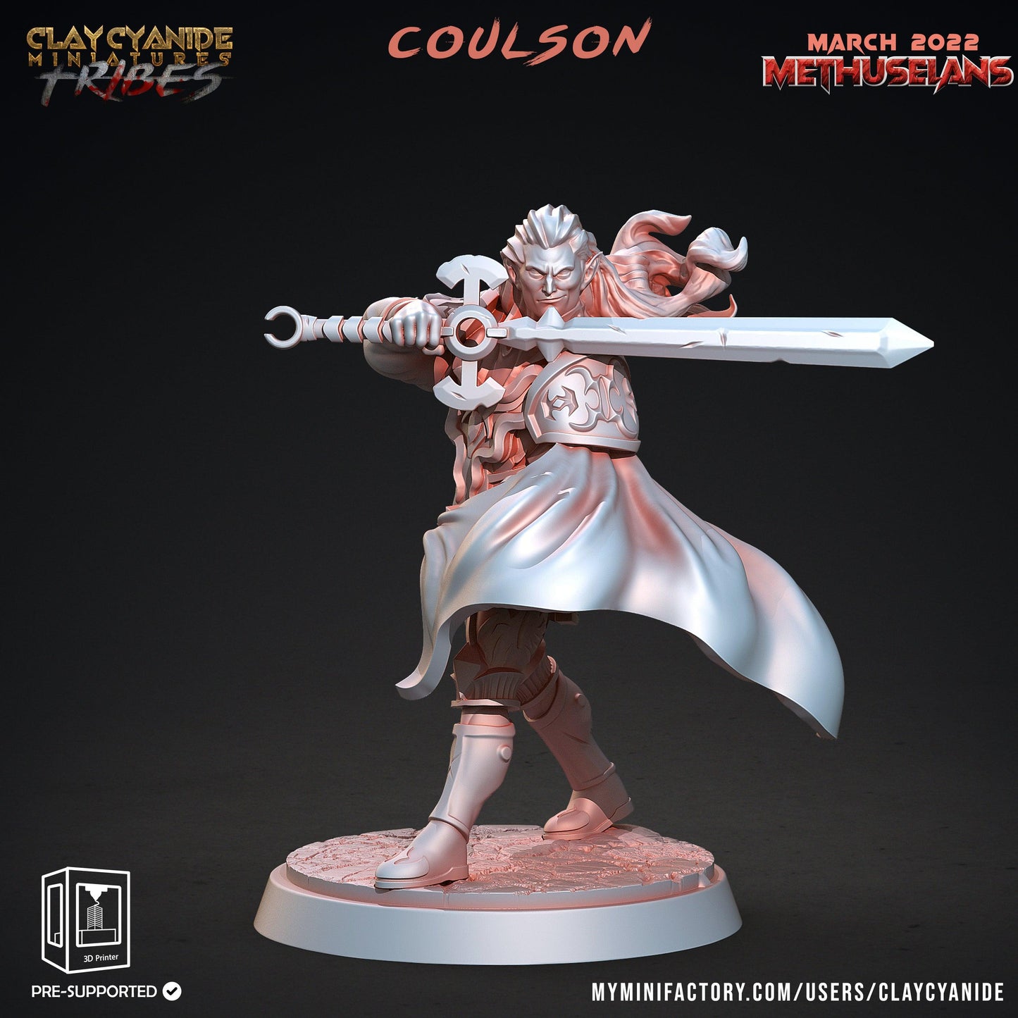 3D Printed Clay Cyanide Methuselans Vampires Tribes Factions Ragnarok D&D - 3D Printing Boss 