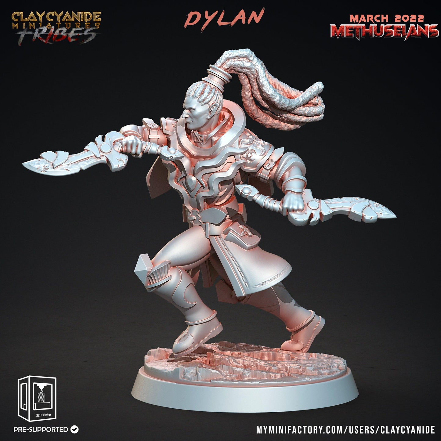 3D Printed Clay Cyanide Methuselans Vampires Tribes Factions Ragnarok D&D - 3D Printing Boss 