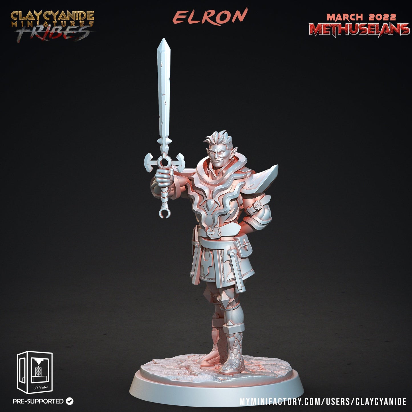 3D Printed Clay Cyanide Methuselans Vampires Tribes Factions Ragnarok D&D - 3D Printing Boss 